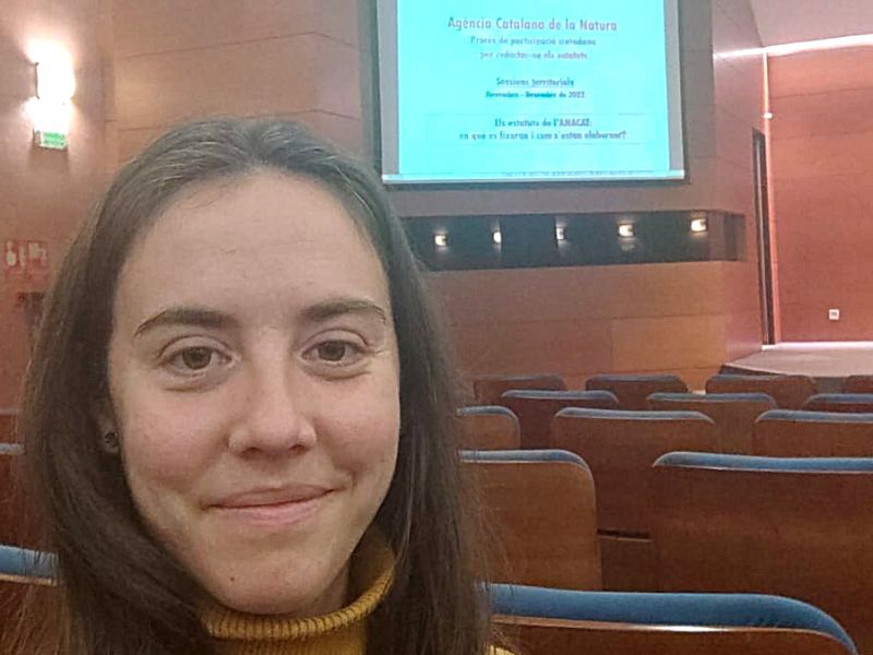 Laia Sanchez Golobart representa la Fundació Zoo del Pirineu.